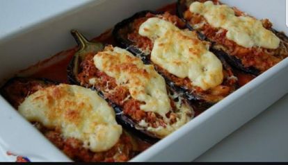 Gevulde aubergines